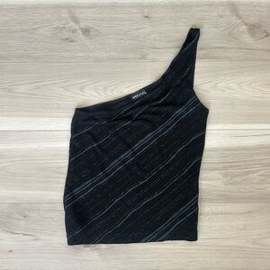 sparkly wet seal one shoulder top